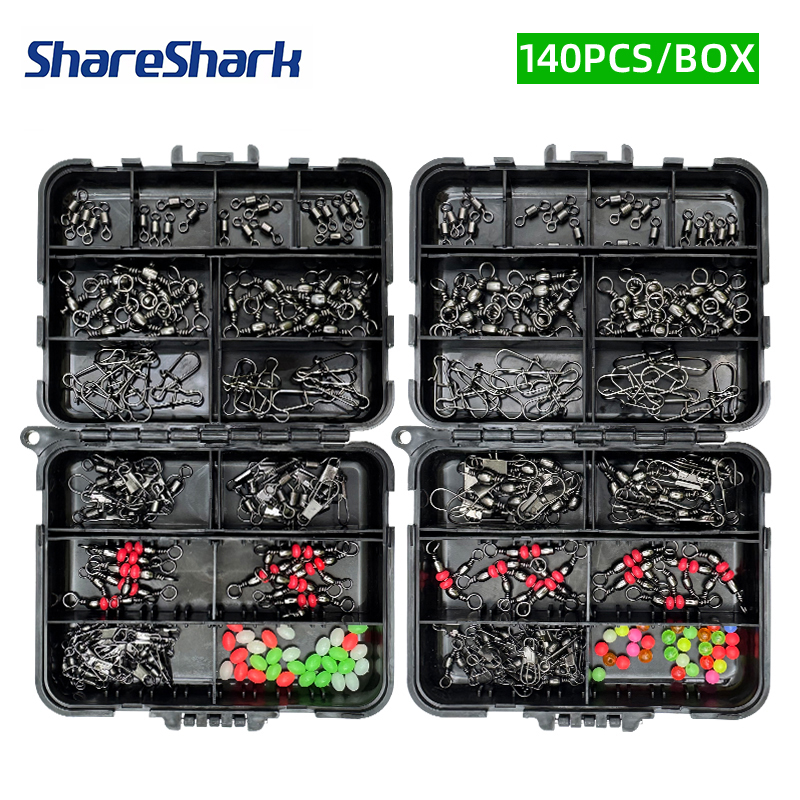 Fishing Rod Building Kit - Set Aksesoris Pancing ShareShark 140Pcs, Manik-Manik
