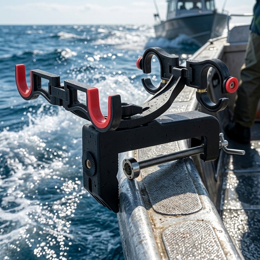 Fishing Rod Boat - Penyangga Joran Pancing Kapal Tipe Double-Head